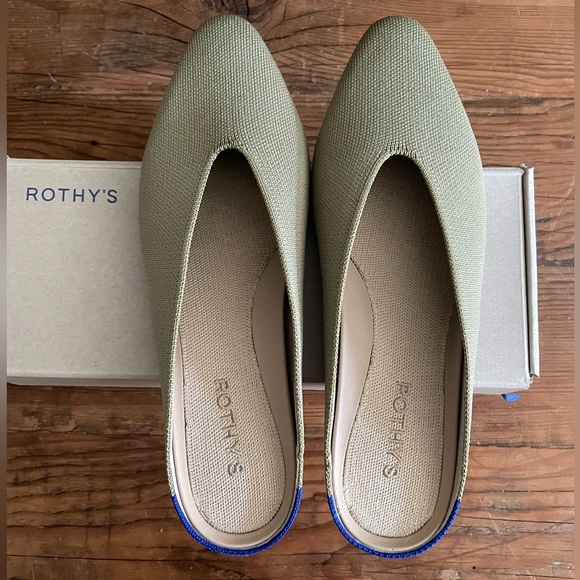 Rothy’s Almond Toe Slides in Cedar sz 9 - Picture 2 of 5